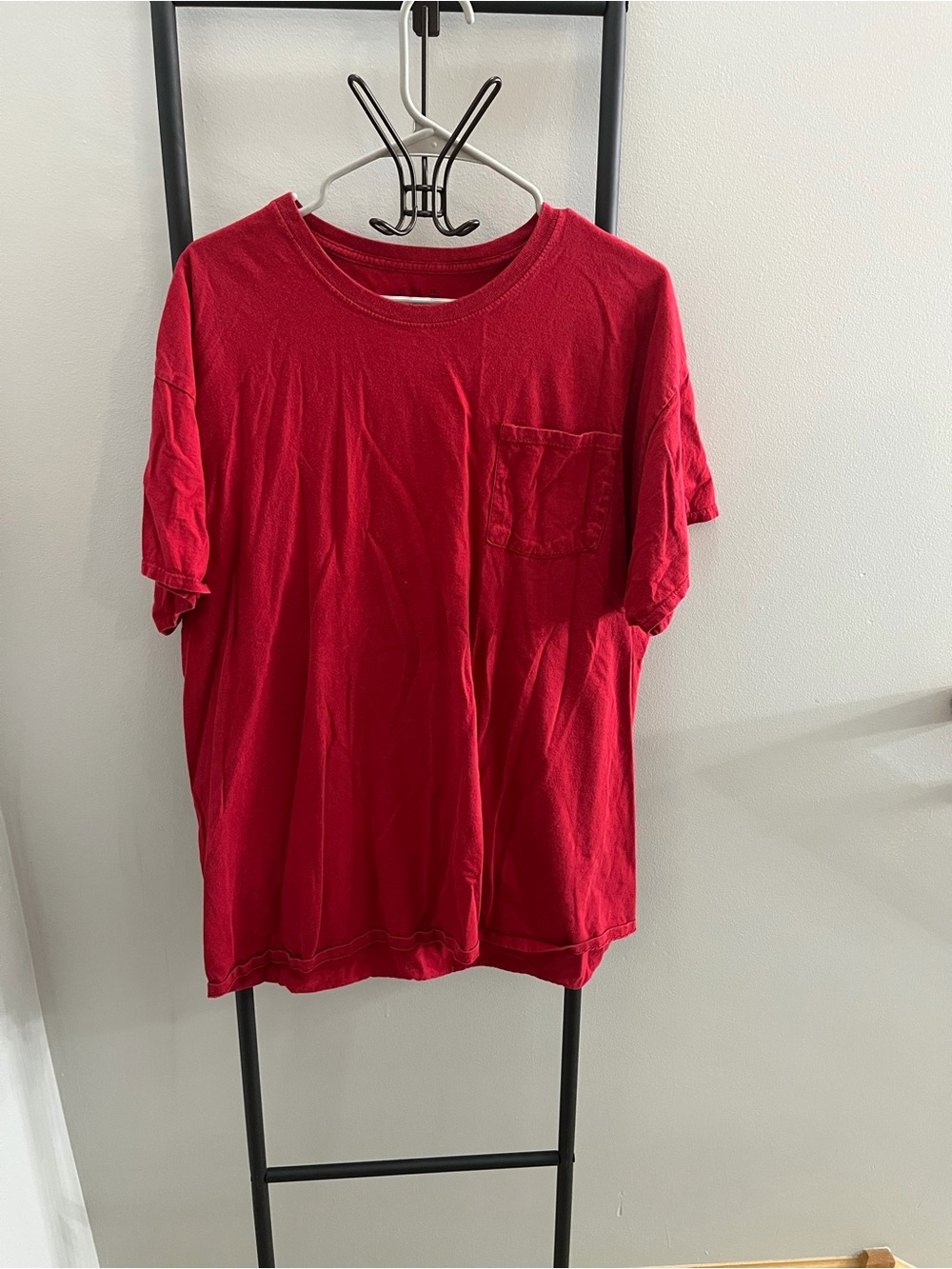 Fruit of the Loom Red Short Sleeve Pocket Tee